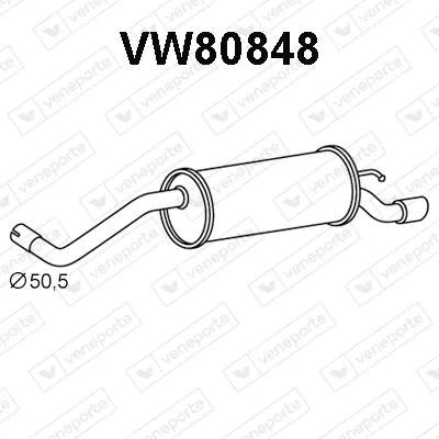 Silenciador posterior Audi A1 · Audi A1 Sportback · Vw POLO V