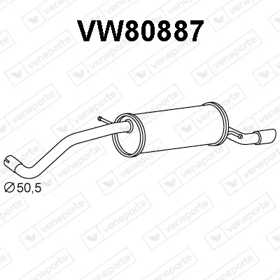 Silenciador posterior Audi A1 · Audi A1 Sportback · Vw POLO V