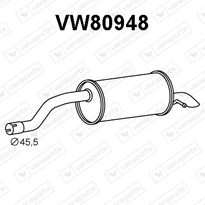 Silenciador posterior Audi A1 Sportback · Seat IBIZA V · Seat ARONA
