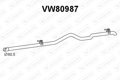 Tubo de escape Vw LT 28-46 II Van · Vw LT 28-46 II Platform/Chassis