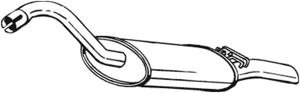 Silenciador posterior Audi 80 B3 Saloon · Audi COUPE B3