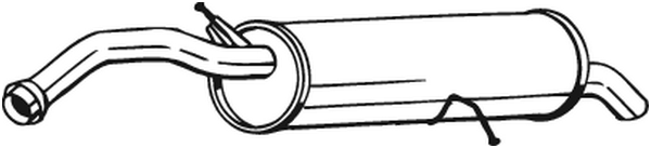 Silenciador posterior Citroën C4 Coupe · Citroën C4 I · Peugeot 308 I