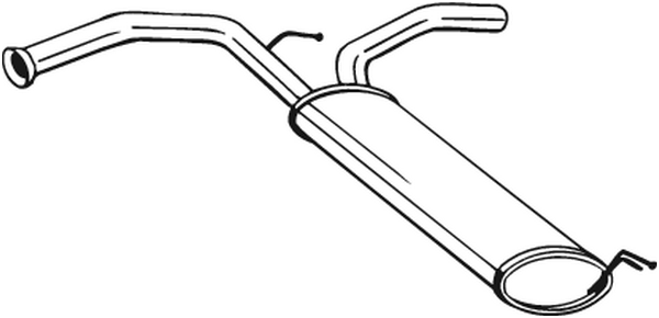 Silenciador posterior Citroën C1 · Peugeot 107 · Toyota AYGO