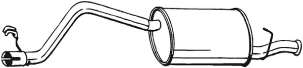 Silenciador posterior Fiat PANDA · Fiat PANDA Hatchback Van · Lancia Y10