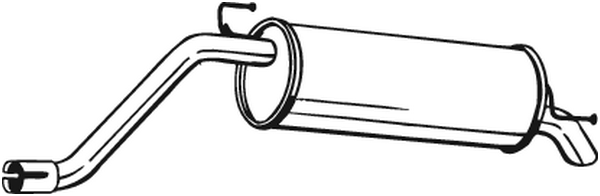 Silenciador posterior Fiat GRANDE PUNTO · Fiat PUNTO EVO · Fiat PUNTO Hatchback Van