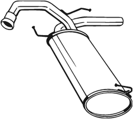 Silenciador posterior Fiat SEDICI · Suzuki SX4