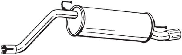 Silenciador posterior Fiat GRANDE PUNTO · Fiat PUNTO EVO · Fiat PUNTO Hatchback Van