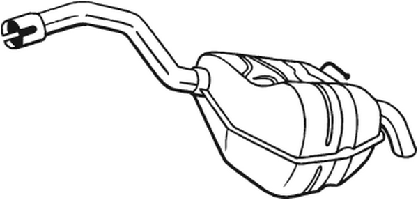 Silenciador posterior Ford GALAXY II · Ford S-MAX · Ford MONDEO IV Saloon
