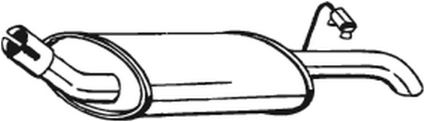 Silenciador posterior Ford FIESTA III · Ford FIESTA Hatchback Van