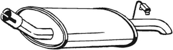Silenciador posterior Ford FIESTA III