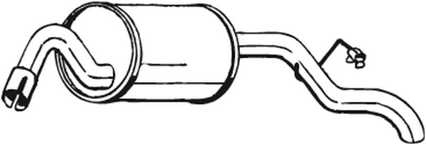 Silenciador posterior Ford ESCORT V