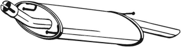 Silenciador posterior Ford FIESTA IV · Mazda 121 III · Mazda 121 III Hatchback Van