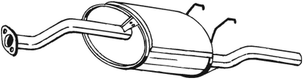 Silenciador posterior Honda CIVIC V Saloon · Honda CIVIC V Coupe · Honda CIVIC VI Saloon