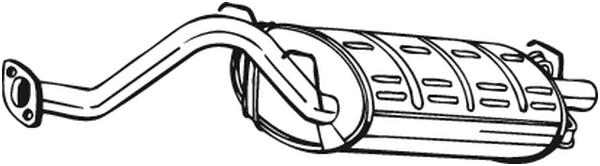 Silenciador posterior Honda CIVIC VI Fastback · Honda CIVIC VI Hatchback