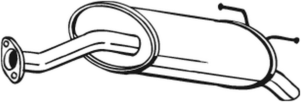 Silenciador posterior Honda CIVIC VII Hatchback