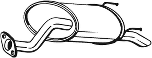 Silenciador posterior Honda JAZZ II