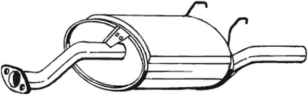 Silenciador posterior Honda CIVIC V Saloon · Honda CIVIC V Coupe · Honda CIVIC VI Coupe