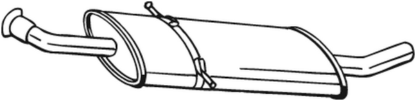silenciador del medio Mercedes-Benz B-CLASS Sports Tourer