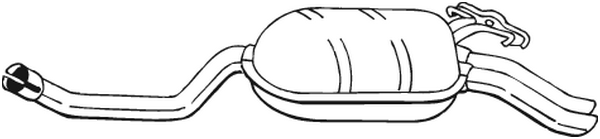 Silenciador posterior Mercedes-Benz 124 Coupe · Mercedes-Benz 124 Saloon · Mercedes-Benz 124 Convertible