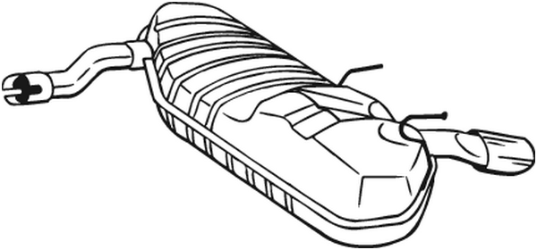 Silenciador posterior Opel SIGNUM Hatchback · Opel VECTRA C Estate · Vauxhall SIGNUM