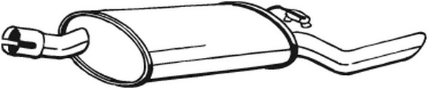 Silenciador posterior Opel CORSA A Hatchback · Opel CORSA A Hatchback Van · Vauxhall NOVA Hatchback