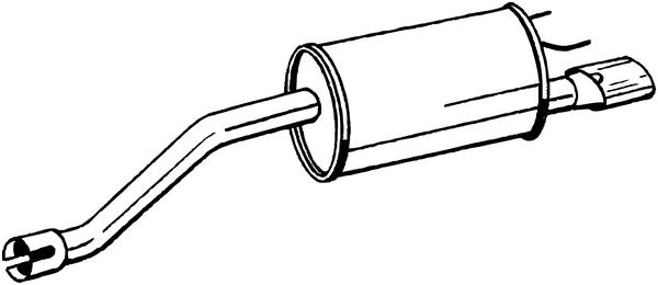 Silenciador posterior Opel MERIVA B MPV · Vauxhall MERIVA Mk II