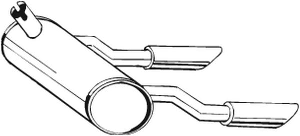 Silenciador posterior Opel GT
