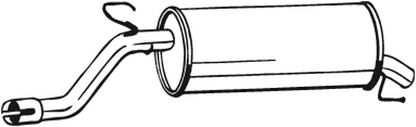 Silenciador posterior Opel CORSA D · Opel CORSA D Hatchback Van · Vauxhall CORSA Mk III