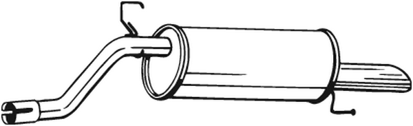Silenciador posterior Opel CORSA D · Opel CORSA D Hatchback Van · Vauxhall CORSA Mk III