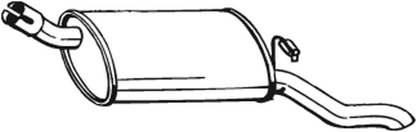 Silenciador posterior Opel CORSA A Hatchback · Opel CORSA A Hatchback Van · Vauxhall NOVA Hatchback