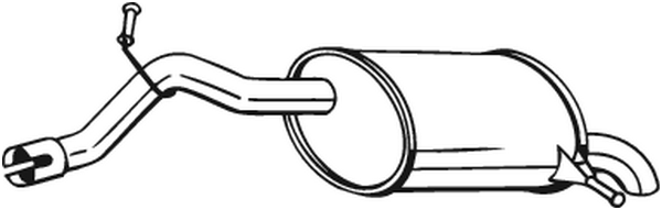 Silenciador posterior Citroën C5 III · Citroën C5 III Break · Peugeot 407