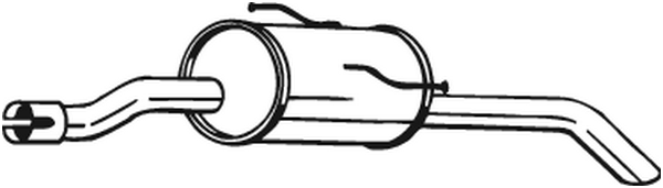 Silenciador posterior Peugeot 206+