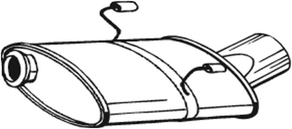 Silenciador posterior Peugeot 406 Coupe