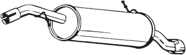 Silenciador posterior Peugeot 208 I · Peugeot 208 Hatchback Van
