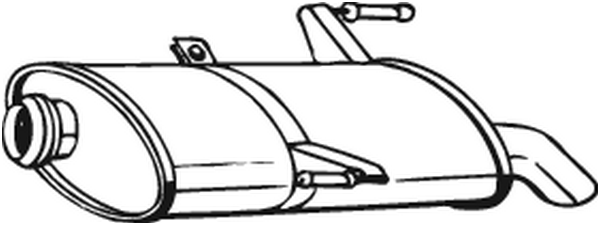 Silenciador posterior Peugeot 206 SW