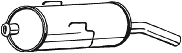 Silenciador posterior Peugeot 205 I · Peugeot 205 II · Peugeot 205 Hatchback Van