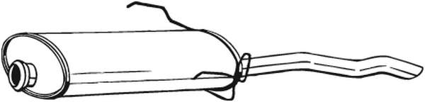 Silenciador posterior Peugeot 309 I · Peugeot 309 II · Peugeot 309 Hatchback Van
