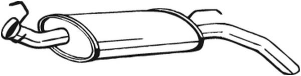 Silenciador posterior Renault RAPID Box Body/MPV