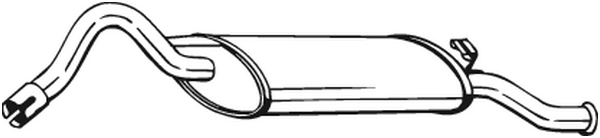 Silenciador posterior Skoda FAVORIT · Skoda FELICIA I · Skoda FELICIA II