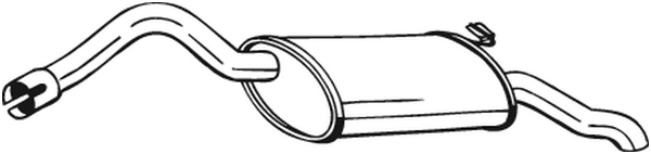 Silenciador posterior Skoda FELICIA I · Skoda FELICIA II