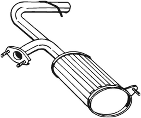 Silenciador posterior Subaru JUSTY II