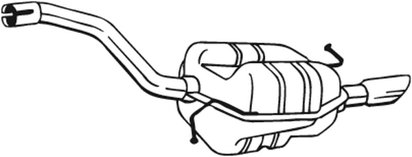 Silenciador posterior Vw PASSAT B6 · Vw PASSAT B6 Variant