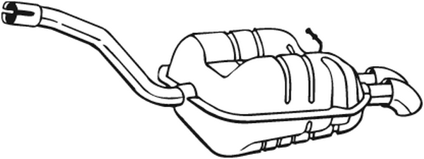Silenciador posterior Skoda OCTAVIA II · Skoda OCTAVIA II Combi · Vw JETTA III