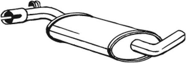 silenciador del medio Vw GOLF II · Vw JETTA II