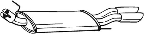 Silenciador posterior Vw GOLF III · Vw GOLF III Van
