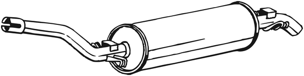 Silenciador posterior Mercedes-Benz 123 Coupe · Mercedes-Benz 123 Saloon