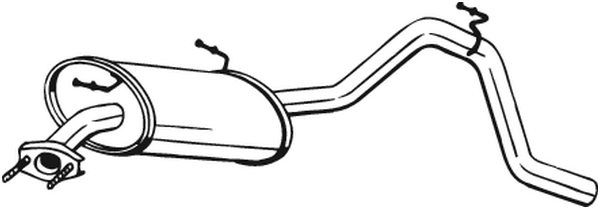 Silenciador posterior Suzuki IGNIS I