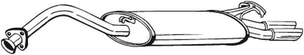 Silenciador posterior Audi 100 C4 Saloon · Audi 100 C4 Avant · Audi A6 C4