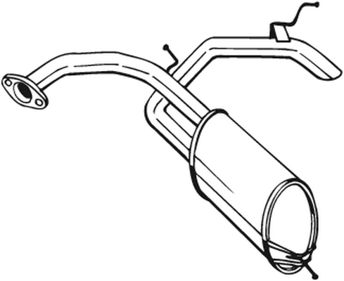 Silenciador posterior Honda CIVIC VIII Hatchback