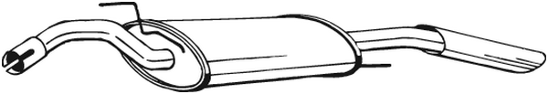 Silenciador posterior Vw PASSAT B3/B4 · Vw PASSAT B3/B4 Variant